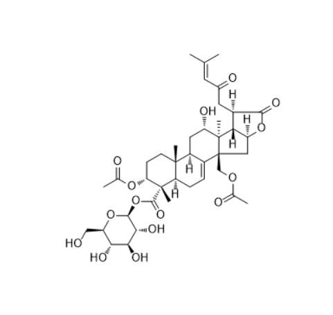 CAS ：215160-96-6  3α,30-Diacetoxy-12α-hydroxy-23-oxoeupha-7,24-dien-21,16β-olid-28-oic acid 28-O-β-D-glucopyranosyl ester  
