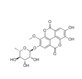 CAS ：639089-97-7   3-O-Methylellagic acid 4-O-rhamnoside  