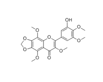 CAS ：82668-94-8   3'-Hydroxy-3,5,8,4',5'-pentamethoxy-6,7-methylenedioxyflavone  
