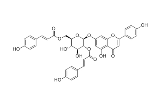 CAS ：1448779-19-8   Apigenin 7-O-(2'',6''-di-O-E-p-coumaroyl)glucoside  