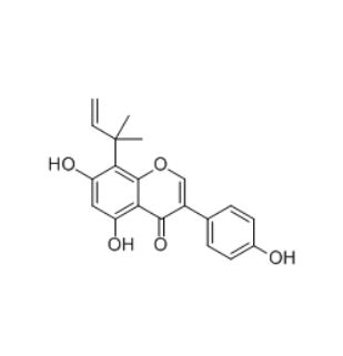 CAS ：651750-08-2   8-(1,1-Dimethylallyl)genistein   天然产物库
