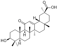 CAS ：471-53-4  Glycyrrhetic acid  甘草次酸