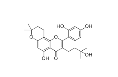CAS ：1432063-35-8   8-Isomulberrin hydrate  异戊烯基黄酮