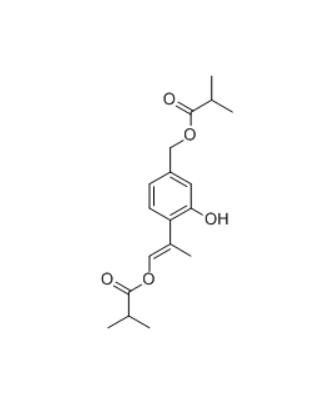 CAS ：22518-03-2   8,9-Dehydro-7,9-diisobutyryloxythymol  
