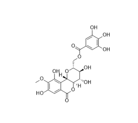 CAS ：82958-44-9  11-O-没食子酰岩白菜素  11-O-Galloylbergenin  线路优化