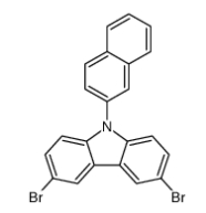 	3,6-二溴-9-(2-萘基)咔唑	 