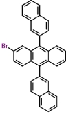 2-溴-9,10-二(2-萘基)蒽,2-Bromo-9,10-bis(2-naphthalenyl)anthracene 2-溴-9,10-二(2-萘基)蒽,2-Bromo-9,10-bis(2-naphthalenyl)anthracene