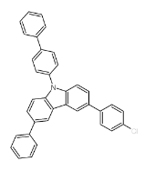 3-(4-氯苯基)-6-苯基-N-(4-联苯基)咔唑，3-(4-chlorophenyl)-6-phenyl-9-(4-phenylphenyl)carbazole