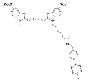 Sulfo-Cyanine5 tetrazine，水溶性CY5四嗪