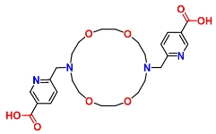 6,6'-((1,4,10,13-Tetraoxa-7,16-diazacyclooctadecane-7,16-diyl)bis(methylene))dipicolinic acid