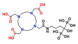 10-[2-[(4-Hydroxy-4,4-diphosphonobutyl)amino]-2-oxoethyl]-1,4,7,10-tetraazacyclododecane-1,4,7-triacetic acid  CAS number : 1158975-36-0