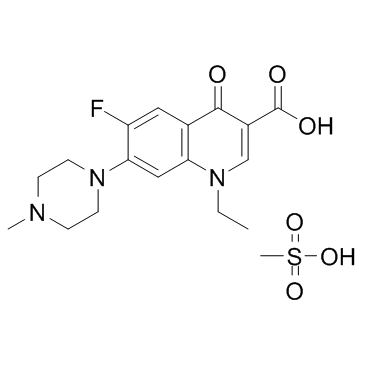 CAS:70458-95-6  Pefloxacin Mesylate	甲磺酸培氟沙星
