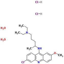 CAS:6151-30-0  Quinacrine Dihydrochloride Dihydrate	米帕林盐酸盐