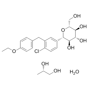 CAS:960404-48-2  Dapagliflozin propanediol monohydrate	丙二醇达格列嗪水合物