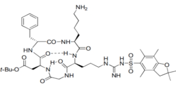 cyclic Arg(Pbf)-Gly-Asp(Ot-Bu)-D-Phe-Lys(NH2)
