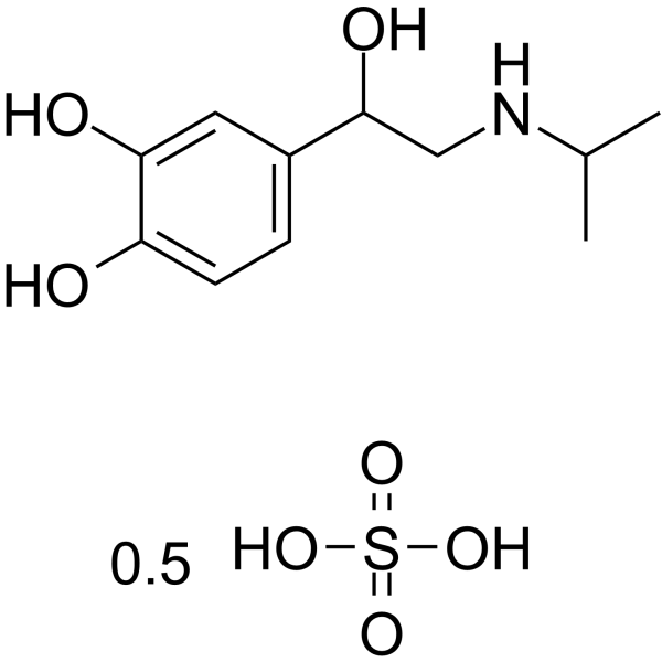 CAS:299-95-6  Isoproterenol sulfate dihydrate	消旋硫酸异丙肾上腺素