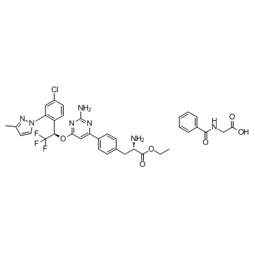 CAS:1137608-69-5  Telotristat Etiprate (LX 1606 Hippurate)	LX1606马尿酸盐