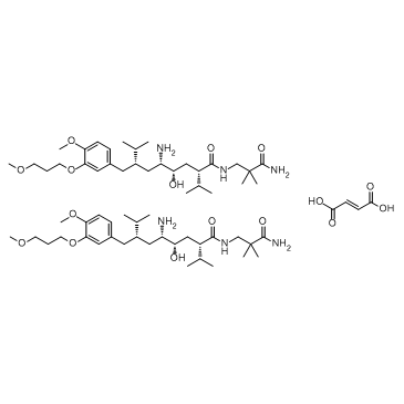 CAS:173334-58-2  Aliskiren Hemifumarate	阿利克仑半富马酸盐