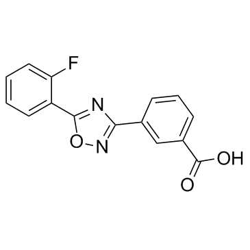 CAS:775304-57-9  Ataluren (PTC124)	3-[5-(2-氟苯基)-1,2,4-恶二唑-3-基]苯甲酸