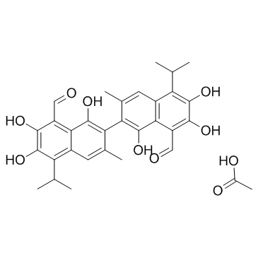 CAS:12542-36-8  gossypol-Acetic acid	醋酸棉酚
