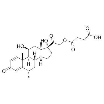 CAS:2921-57-5  Methylprednisolone hemisuccinate	甲基泼尼松龙琥珀酸酯