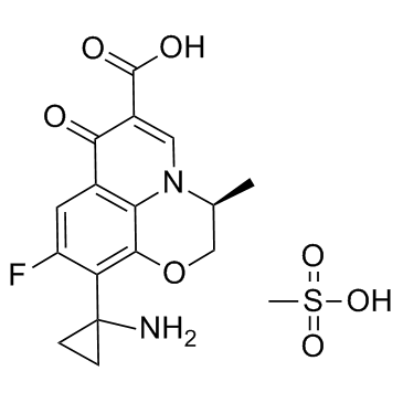 CAS:163680-77-1  Pazufloxacin mesylate	甲磺酸帕珠沙星