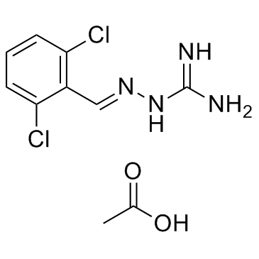 CAS:23256-50-0  Guanabenz Acetate	乙酸胍那苄