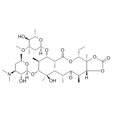 CAS:55224-05-0	Davercin	环酯红霉素  药物分子开发  