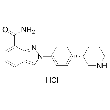 CAS:1038915-64-8	Niraparib (hydrochloride)	尼拉帕利盐酸盐  药物分子开发  