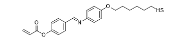  (E)-4-(((4-((6-mercaptohexyl)oxy)phenyl)imino)methyl)phenyl acrylate  液晶分子