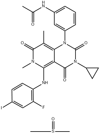 CAS:1187431-43-1	Trametinib (DMSO solvate)	曲美替尼二甲基亚砜  大包装