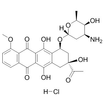 CAS:23541-50-6	Daunorubicin (hydrochloride)	盐酸柔红霉素  中试供应 