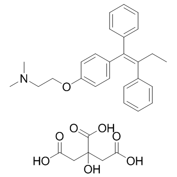 CAS:54965-24-1	Tamoxifen (Citrate)	枸橼酸他莫昔芬  中试供应 