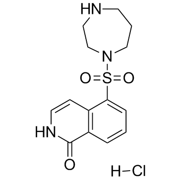 CAS:155558-32-0	Hydroxyfasudil (hydrochloride)	HA 1100盐酸盐(羟基法舒地尔盐酸盐)   原料药供应 