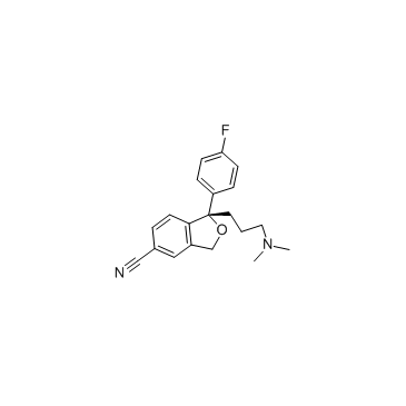 CAS:128196-01-0	Escitalopram	艾司西酞普兰  药物分子开发