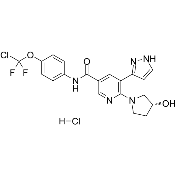 CAS:2119669-71-3	Asciminib (hydrochloride)	     公斤级