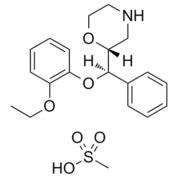 CAS:98769-84-7	Reboxetine (mesylate)	甲磺酸瑞波西汀  公斤级 