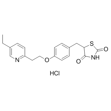CAS:112529-15-4	Pioglitazone (hydrochloride)	盐酸吡格列酮  新药中间体中试 