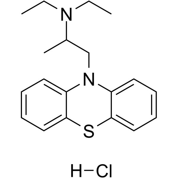 CAS:1094-08-2	  Ethopropazine (hydrochloride)	盐酸乙丙嗪    新药中间体放大