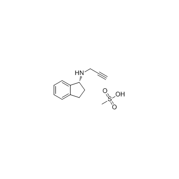 CAS:161735-79-1	Rasagiline (mesylate)	甲磺酸雷沙吉兰  药物分子开发  