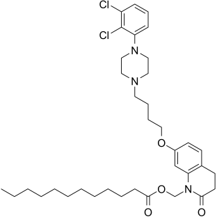CAS:1259305-29-7	Aripiprazole Lauroxil	  月桂酰阿立派唑    小试供应