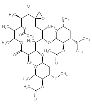 CAS:2751-09-9	    Troleandomycin	竹桃霉素三乙酸酯     工艺优化