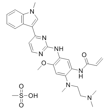 CAS:1421373-66-1	Osimertinib (mesylate)	AZD-9291 甲磺酸盐   原料药供应 