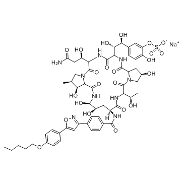 CAS:208538-73-2	Micafungin (sodium)	  米卡芬净钠   中试供应