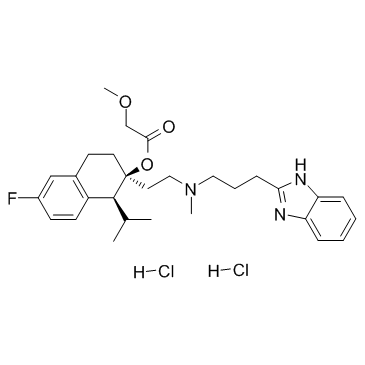 CAS:116666-63-8	Mibefradil (dihydrochloride)	米贝拉地尔       化合物合成
