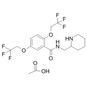 CAS:54143-56-5	Flecainide (acetate)	醋酸氟卡尼    中试供应