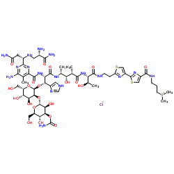 CAS:67763-87-5	Bleomycin (hydrochloride)	盐酸博来霉素   新药中间体工艺  