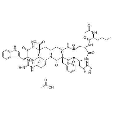 CAS:1607799-13-2	Bremelanotide (Acetate)	醋酸布雷默浪丹     药物分子开发