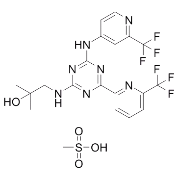CAS:1650550-25-6	Enasidenib (mesylate)	Enasidenib甲磺酸盐     新药中间体KG级