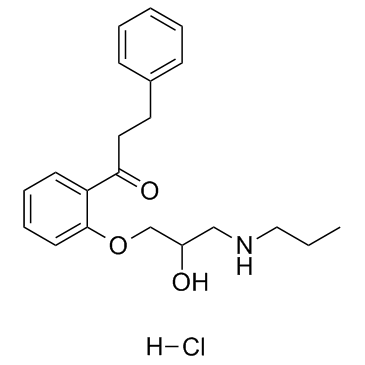CAS:34183-22-7	Propafenone (hydrochloride)	心律平  药物分子开发